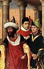 Rogier Van Der Weyden Canvas Paintings - Group of Men